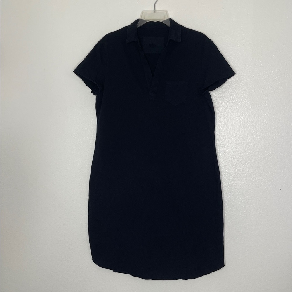 New Frank & Eileen Lauren Polo Dress in Dark Black Size Large - Picture 2 of 7